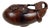 Antique Japanese Hand Carved Antique Japanese Wooden Lidded Box Shaped Like an Eggplant. For Sale