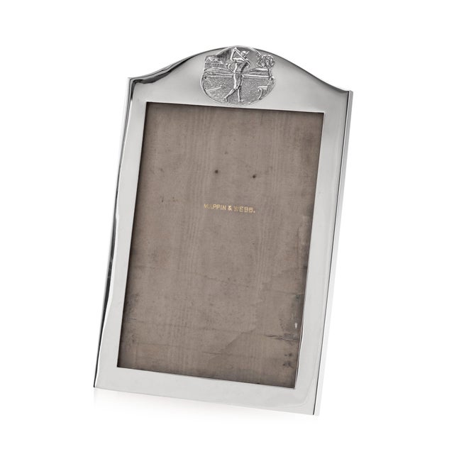 Antique 20th Century English Silver Golfing Photo Frame from Mappin & Webb, 1916 For Sale - Image 11 of 11