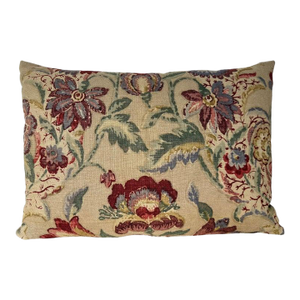 Printed Linen Floral Pillow
