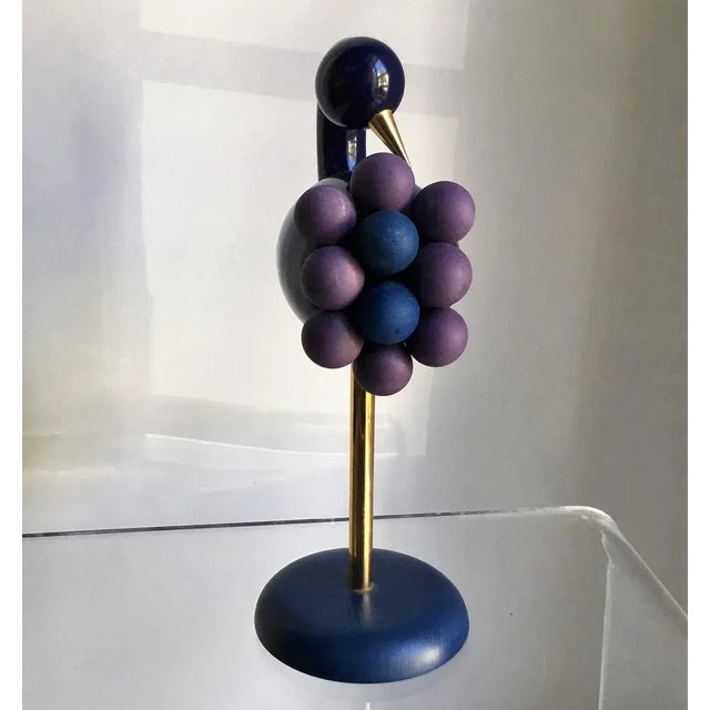 Blue Kranich Sculpture by Kaija Helena Aarikka-Ruokonen for Aarikka Finnland, 1970s For Sale - Image 8 of 12