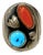 Navajo Old Pawn Heavy Sterling Silver Turquoise Coral Native American Ring Southwest For Sale