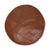 1970s Vintage Round Faux Leather Ottoman, 1970s For Sale - Image 5 of 14