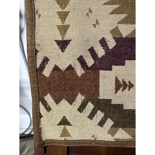 Oregon City Woolen Mills Indian Trade Blanket Antique 1920's Pac-Man Pattern Wow For Sale - Image 12 of 12