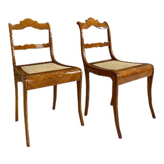 Set of Austrian Biedermeier Dining Chairs, Early 19th Century For Sale