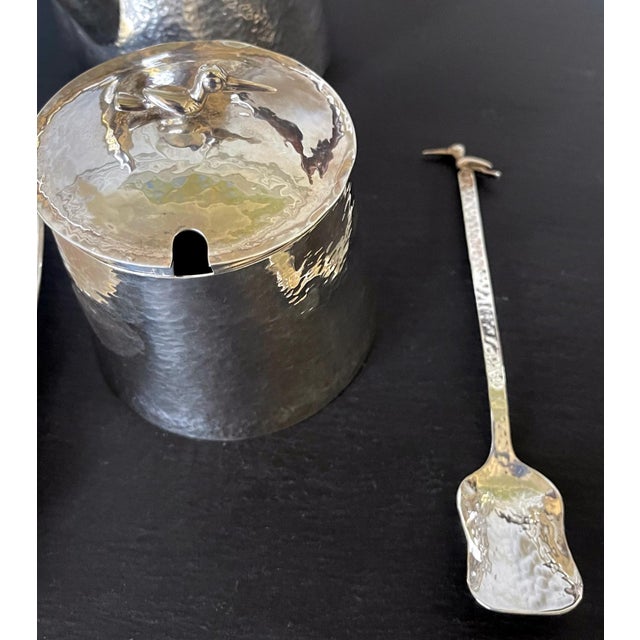 Mid 20th Century Peruvian Modernistic Sterling Silver Coffee Service Set - Set of 6 For Sale - Image 10 of 18