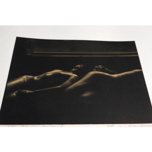 Franci & michelle - platinum palladium print over 24 carat gold leaf on vellum paper edition 1 of 5 , plus 2 ap ( size 1 )...