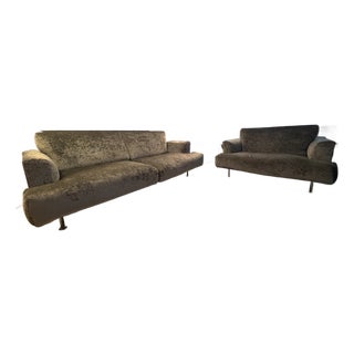 Cassina Couch and Love Seat Sofa For Sale