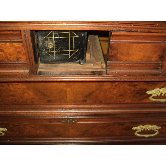 Wood Antique Walnut Victorian Marble Top Dresser, For Sale - Image 7 of 7