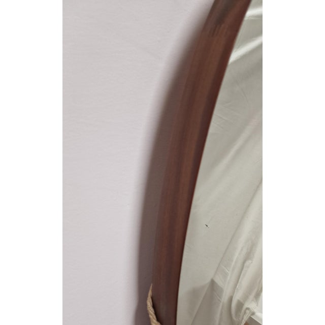 Wood Vintage Scandinavian Mirror in Teak, 1960s For Sale - Image 7 of 15