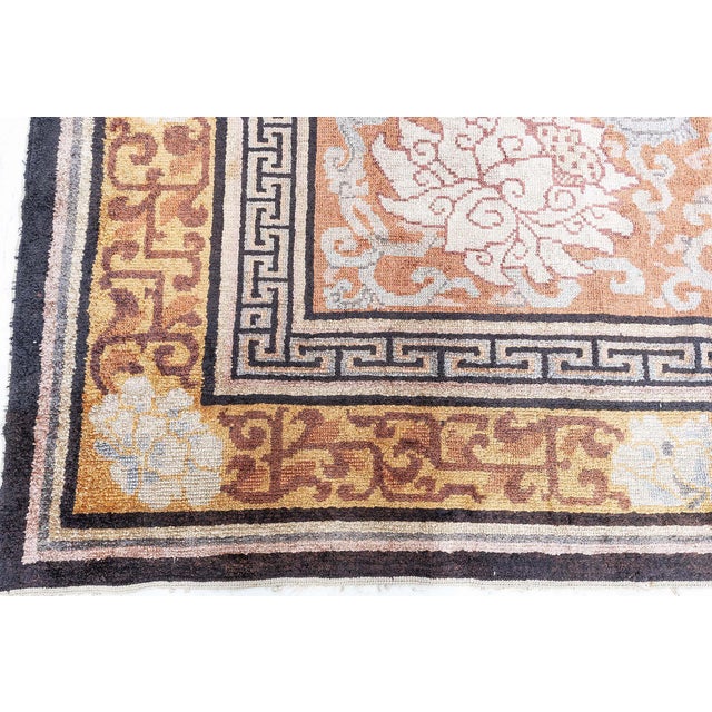 Brown Doris Leslie Blau Antique Chinese Silk Rug For Sale - Image 8 of 9