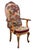 Victorian Walnut Armchair with Royal Coat of Arms Upholstery, 1860 For Sale - Image 9 of 14