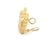 Kieselstein-Cord Vintage 18k Yellow Gold Shell Heart Huggie Earrings For Sale - Image 4 of 6
