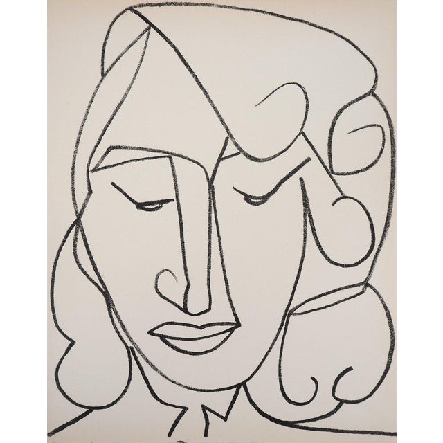 Françoise Gilot, Portrait de femme timide, Lithograph For Sale - Image 4 of 4