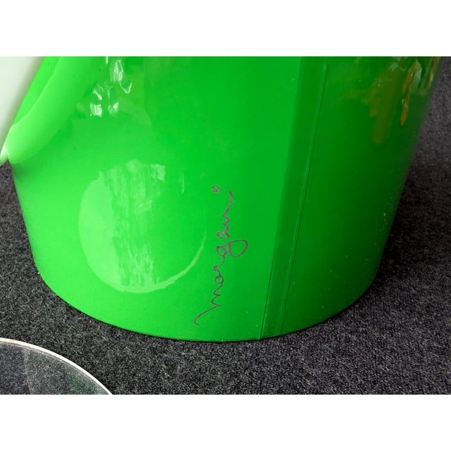 Mid 20th Century Mid Century Modern Lime Green Vinyl & Lucite Ice Bucket For Sale - Image 17 of 18