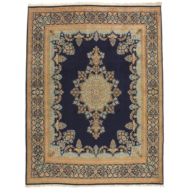 Mid 20th Century Vintage Persian Kerman Rug, 10'03 X 13'05 For Sale - Image 10 of 10