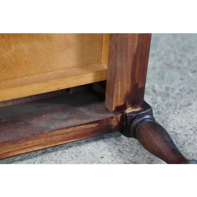 Mid 20th Century English Georgian Style Mahogany Canterbury Magazine Rack Stand 19" For Sale - Image 17 of 18