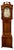 Antique Victorian Figured Mahogany Grandfather Clock For Sale