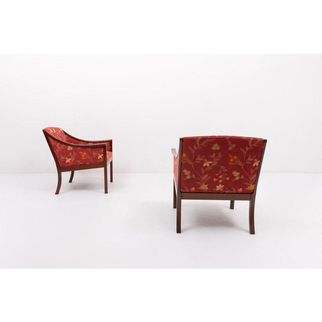 Ole Wanscher Armchairs by Wanscher for P. Jeppensen, Set of 2 For Sale - Image 4 of 11