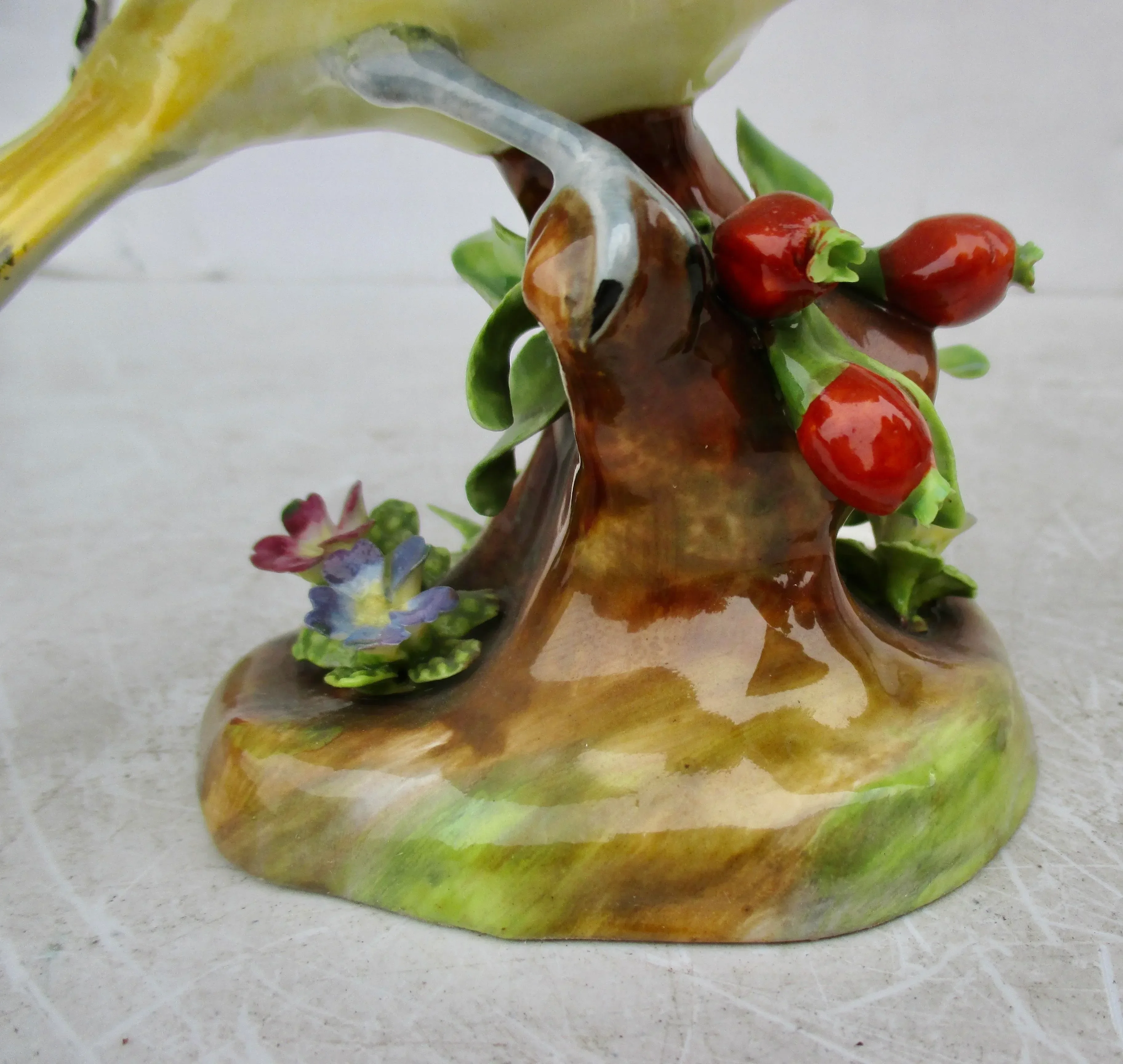 Pair of J T Jones Crown Staffordshire Birds Bone China - A Pair of