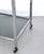 Silver Mid-Century Italian Chrome and Glass Two Tier Rolling Bar Cart, 1970s For Sale - Image 8 of 17