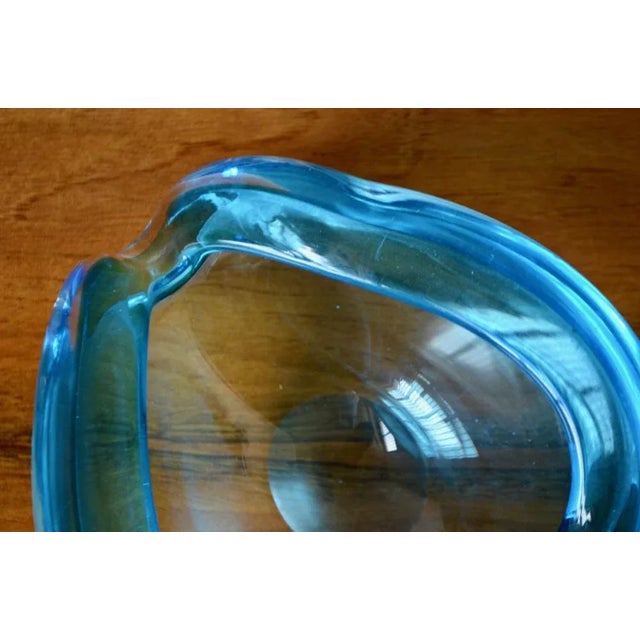Blue Piriform Murano Glass Ashtray For Sale - Image 4 of 6