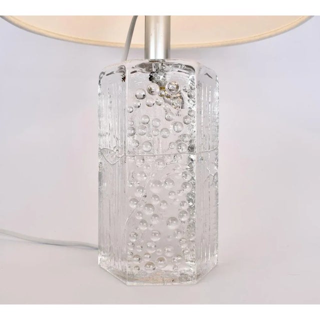 Crystal Structure Table Lamp by Willem Heesen for Royal Leerdam, 1967 For Sale - Image 9 of 12