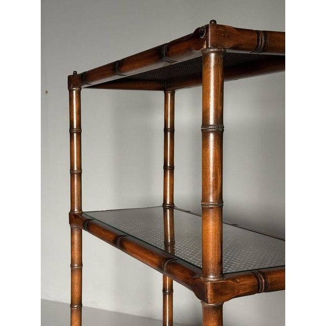 Faux Bamboo Bookcase, 1980s For Sale - Image 17 of 18