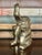 Brass Vintage Brass Elephant Figurine For Sale - Image 8 of 10