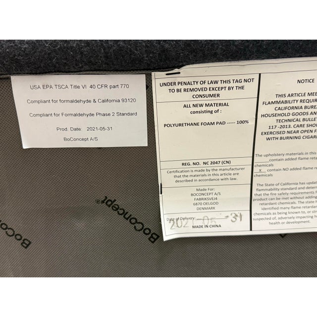 Gray Karim Rashid for BoConcept Ottawa Modular Sofa + Ottoman For Sale - Image 8 of 12