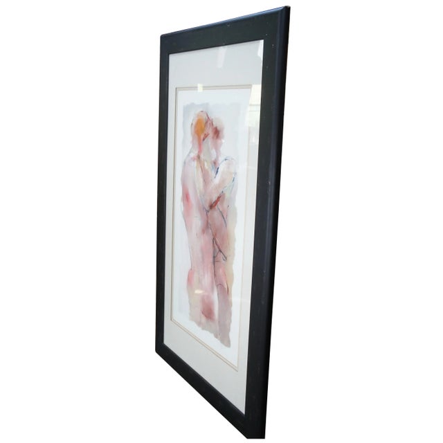 Abstract Expressionism Late 20th Century "Dance Pose 6" Figurative Nudes Giclee Print by Victor Klauss, Framed For Sale - Image 3 of 13