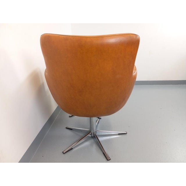 Set of Vintage Skai and Chrome Armchairs, 1970s For Sale - Image 17 of 18