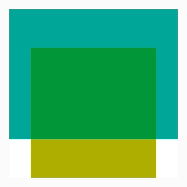 The Interaction of Teal and Green Fine Art Print 20" X 24" by Liz Roache For Sale - Image 4 of 6