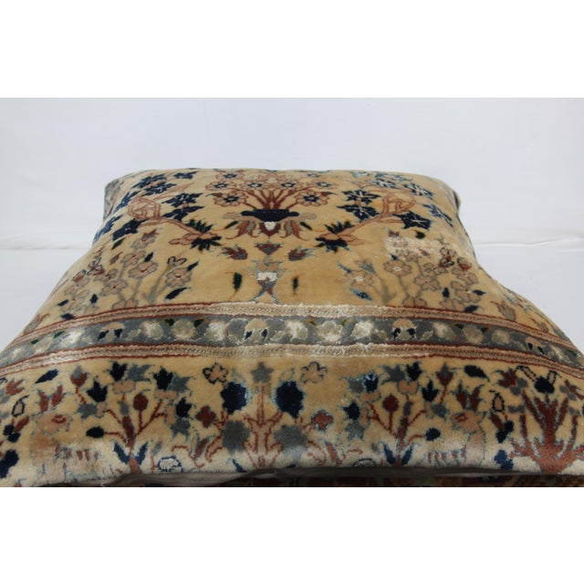 Handwoven Soft Wool ,Cotton and Silk Sofa Rug Pillow Cover For Sale - Image 10 of 11