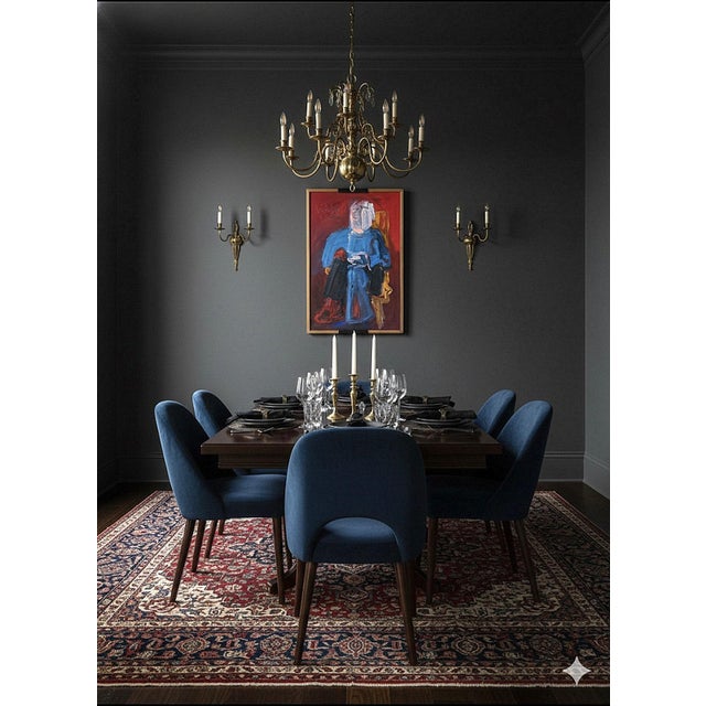 1980s Blue Man by Virginia Cohn Parkum(1943-2025) For Sale - Image 12 of 12