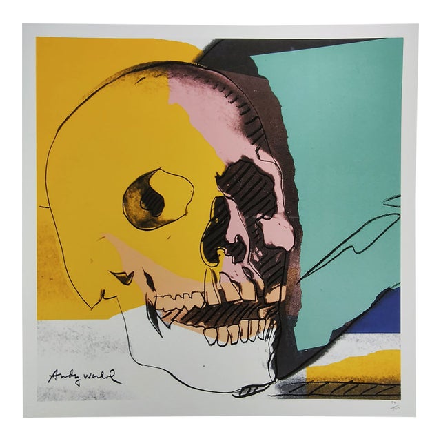 1980s After Andy Warhol "Skull" Limited Edition Lithograph by Cmoa For Sale