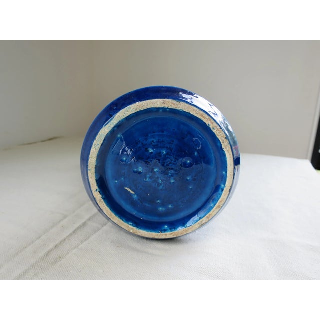 Bitossi Bitossi Turquoise Vase For Sale - Image 4 of 6
