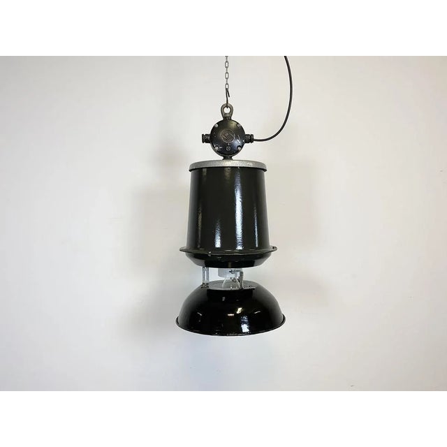 Industrial Factory Pendant Lamp from Elektrosvit, 1960s For Sale - Image 15 of 15