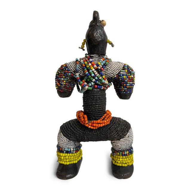 Tribal Vintage Nigerian Beaded Doll For Sale - Image 3 of 4