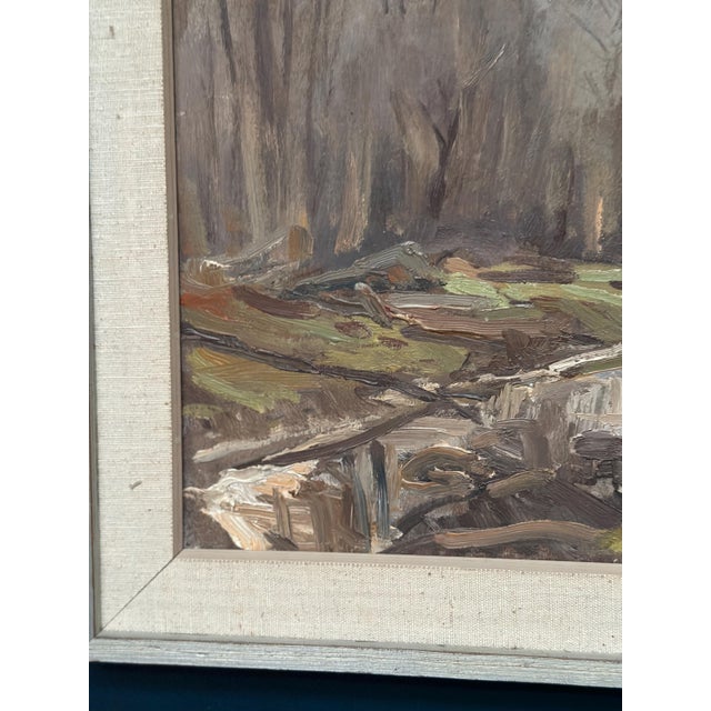 Gunnar Svensson, Sawmill, Apelnäs Roasjö, 1962, Oil Painting on Panel, Framed For Sale - Image 7 of 13