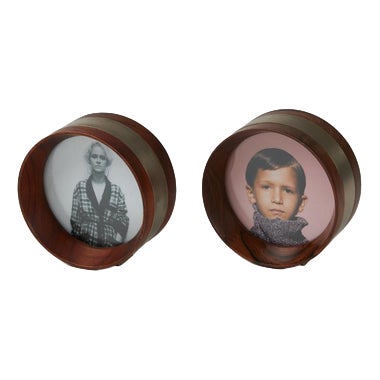 Circular Photo Frames by Ico Parisi for Stildomus, Set of 2 For Sale