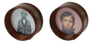 Circular Photo Frames by Ico Parisi for Stildomus, Set of 2
