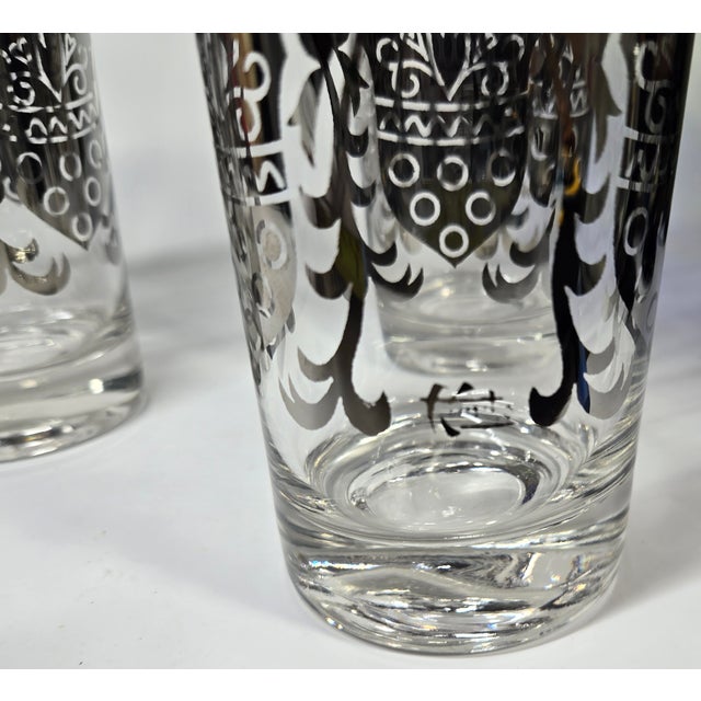 1970s Silver Suit of Arms Tumblers- Set of Four For Sale - Image 5 of 15