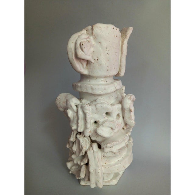 Mid-Century Modern 13.2" Sculptural Ceramic Vase 'Las Meninas' # 1 For Sale - Image 3 of 7