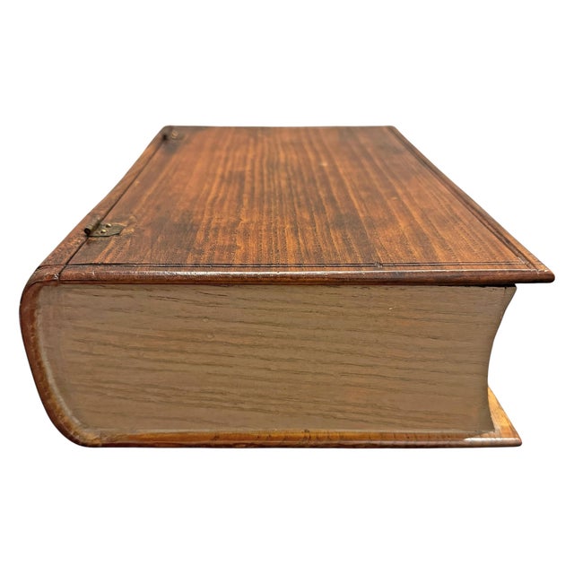 Wood English Folk Art Book Box For Sale - Image 7 of 12