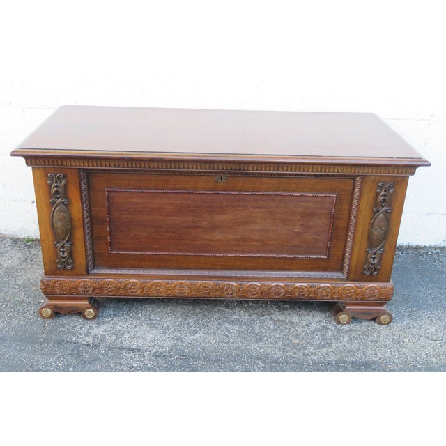 This brilliant Cedar Trunk Chest is made of wood, solid wood, veneer, and cedar wood. This trunk has Traditional style and...