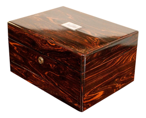 19th Century Antique English Calamander Jewelry Box