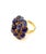 Bochic "Orient" Vintage Blue Sapphire Vintage Cluster Ring Set 18K Gold & Silver For Sale In New York - Image 6 of 18
