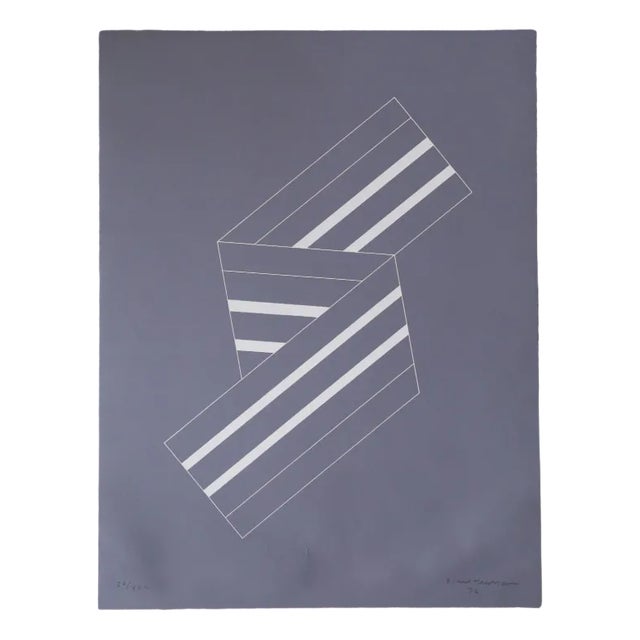 Eskil Hansson, Composition, Color Lithograph, 1976 For Sale