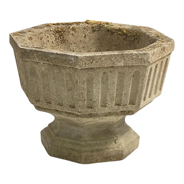 English Garden Stone Octagonal Urn Planters 'Individually Priced' For Sale