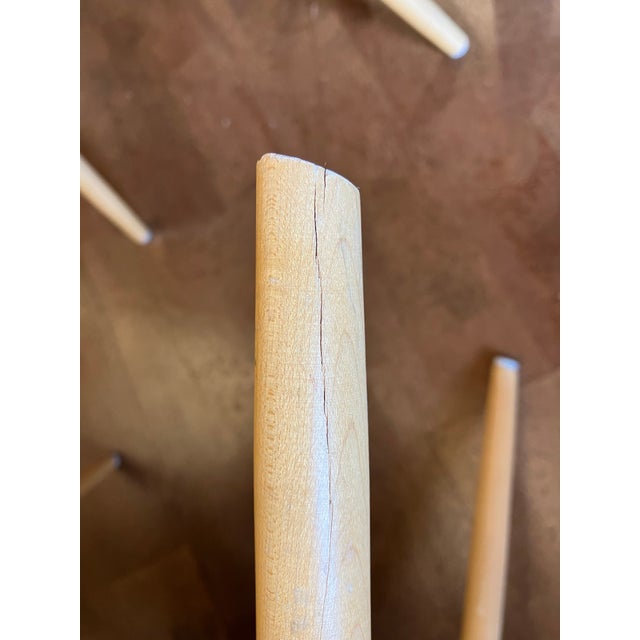 Set of 4 Herman Miller Eames DSW Molded Plastic Side Chairs - Black For Sale - Image 10 of 12